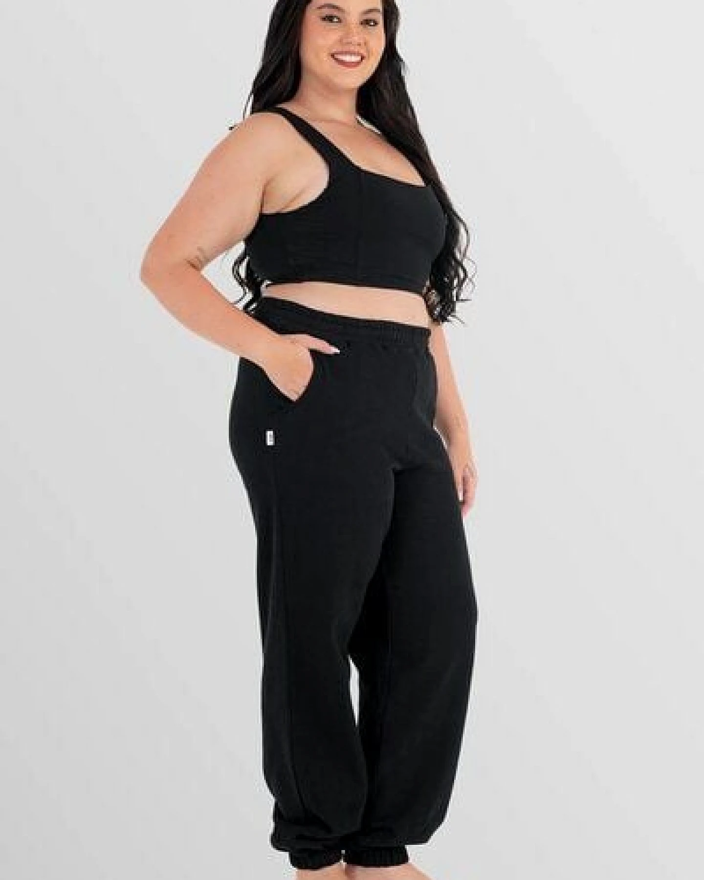 paigh Sweatpants Classic Schwarz Plus Size – Ansicht 3
