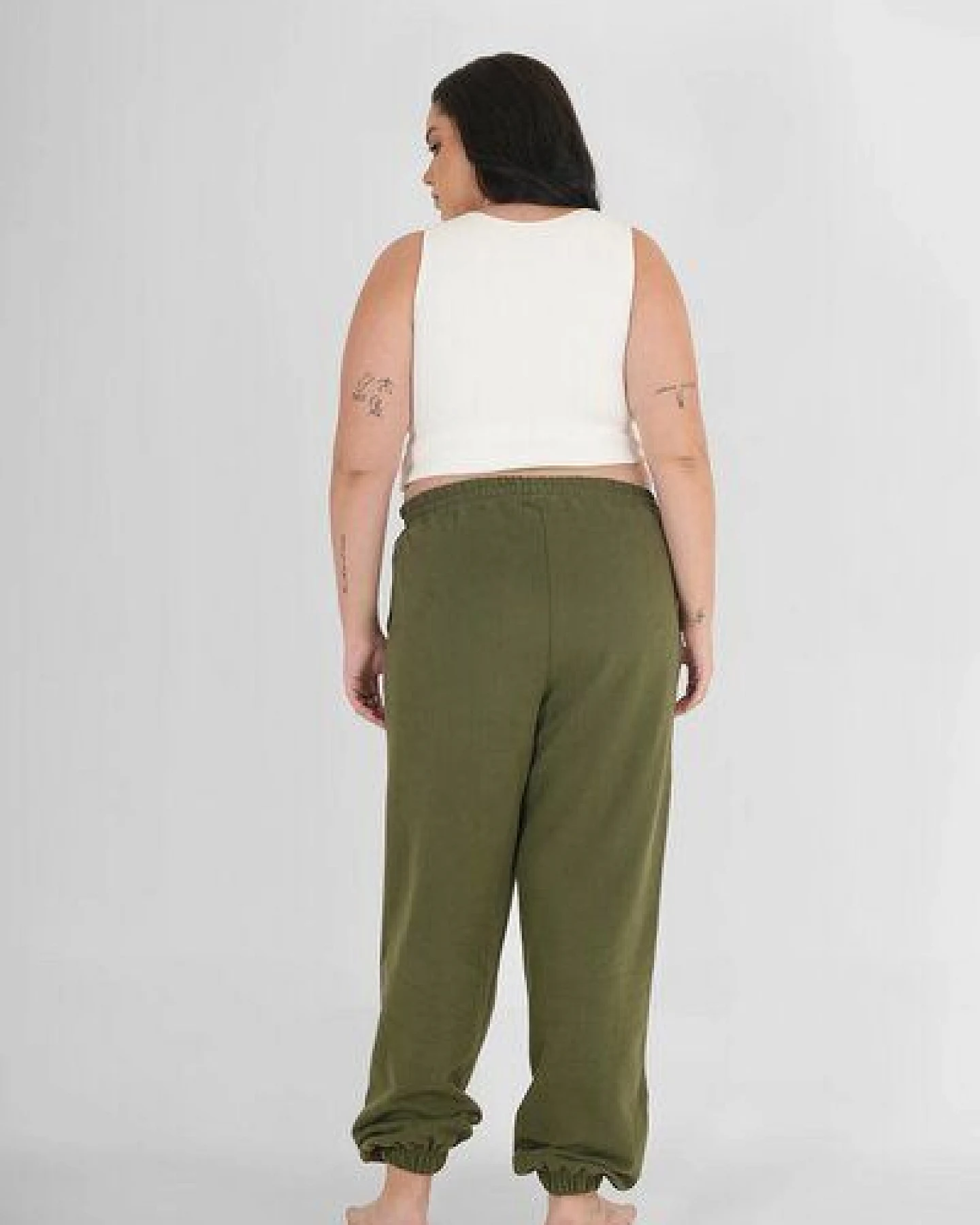 paigh Sweatpants Classic Olive Plus Size – Ansicht 3