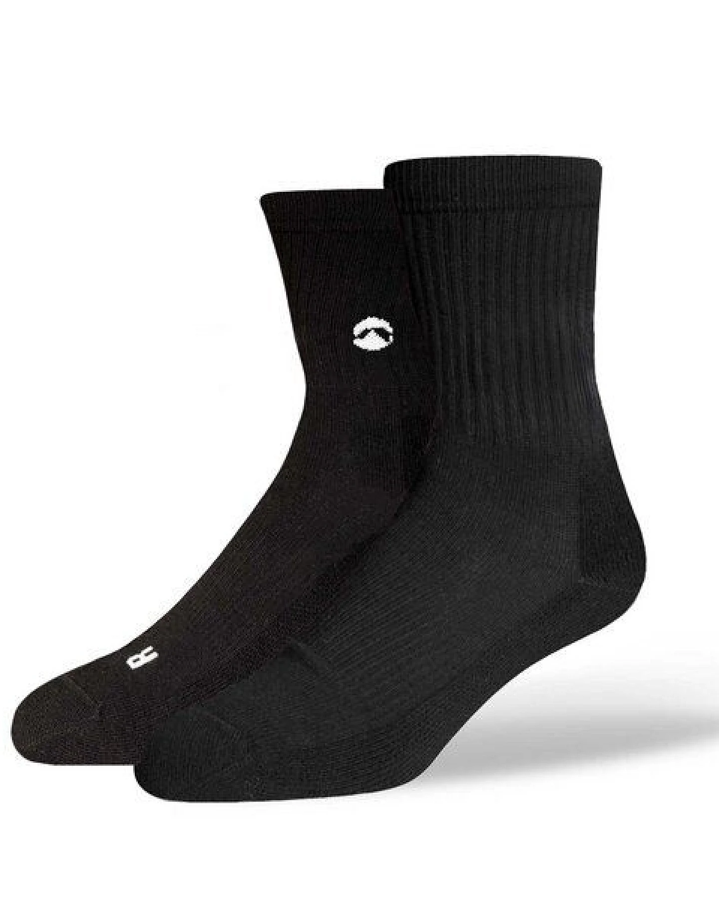 SOXN BASIC QUATER / Socken aus Bio-Baumwolle / Prewashed - Vorgewaschen für lange Haltbarkeit in Schwarz und Weiss – Ansicht 2