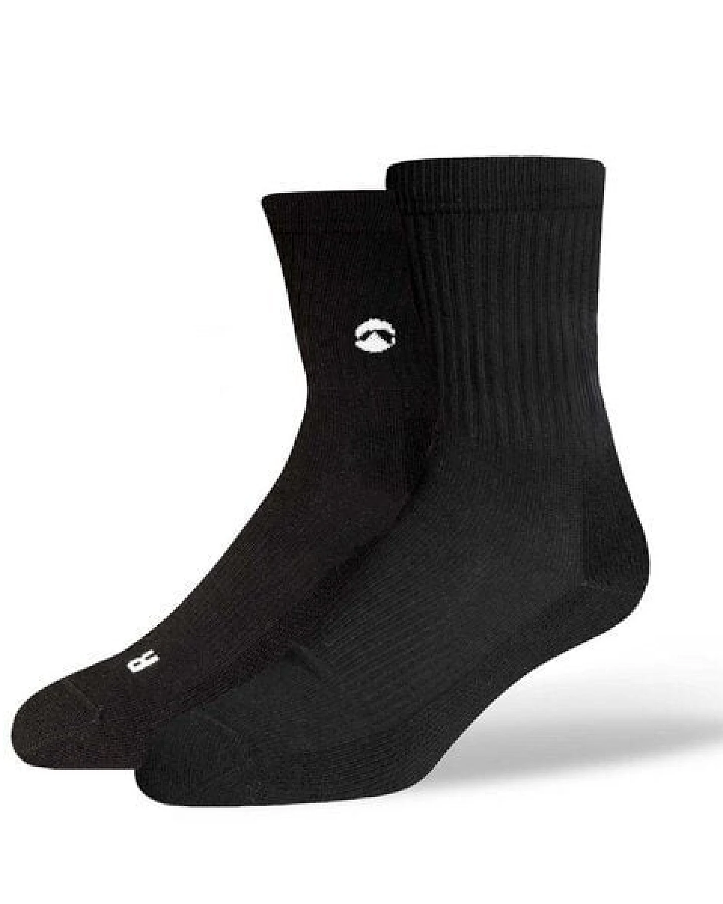 SOXN BASIC QUATER / Socken aus Bio-Baumwolle / Prewashed - Vorgewaschen für lange Haltbarkeit in Schwarz und Weiss – Ansicht 2