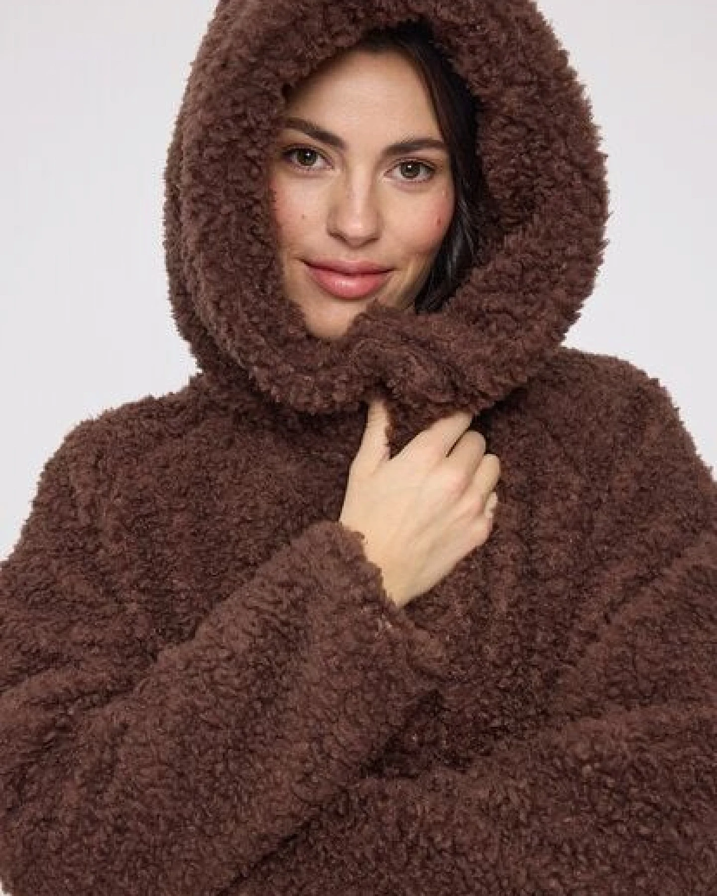 Mazine Teddymantel aus recykeltem Plastik – Ansicht 3