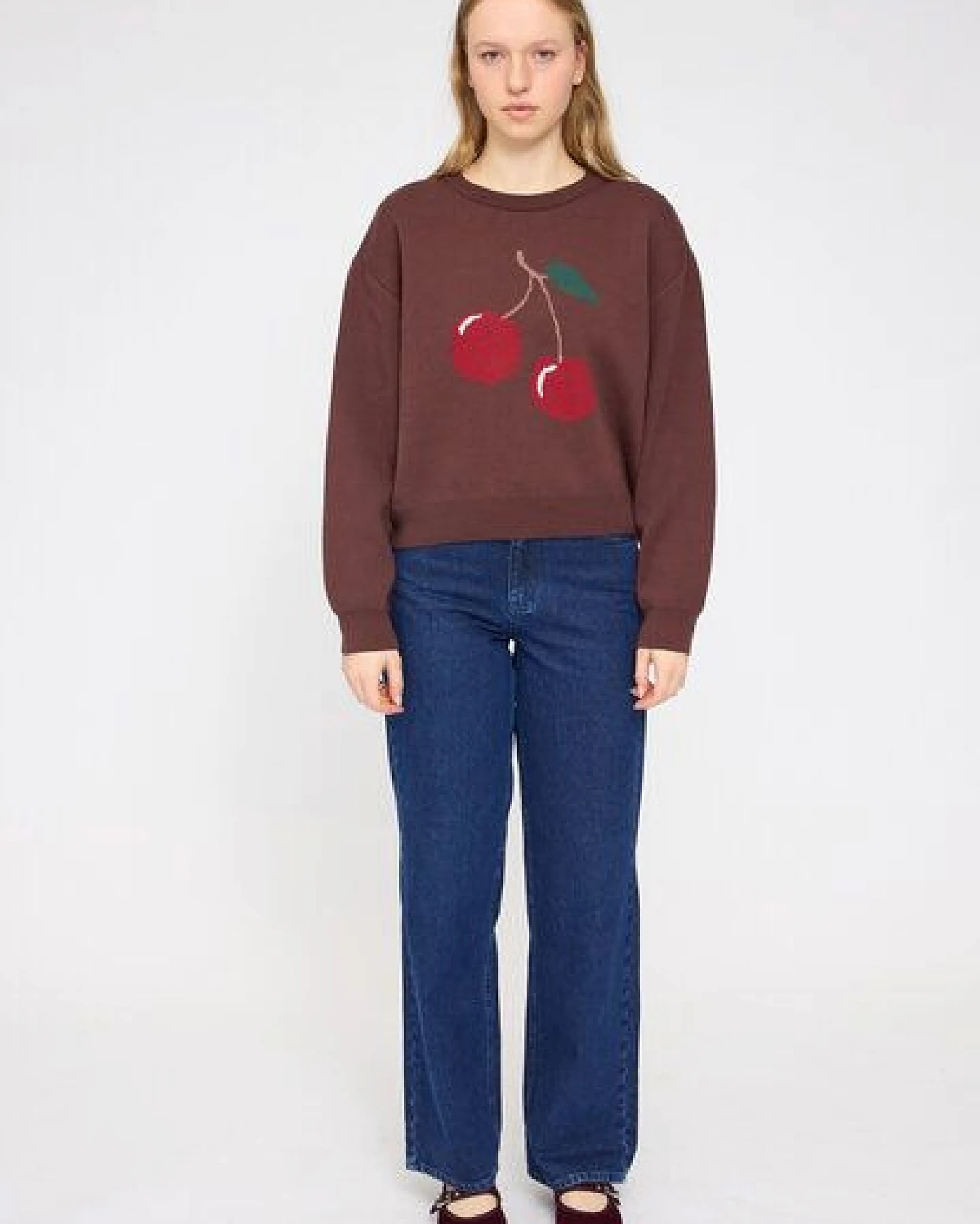 Mazine Baumwollstrickpullover Cherry – Ansicht 3