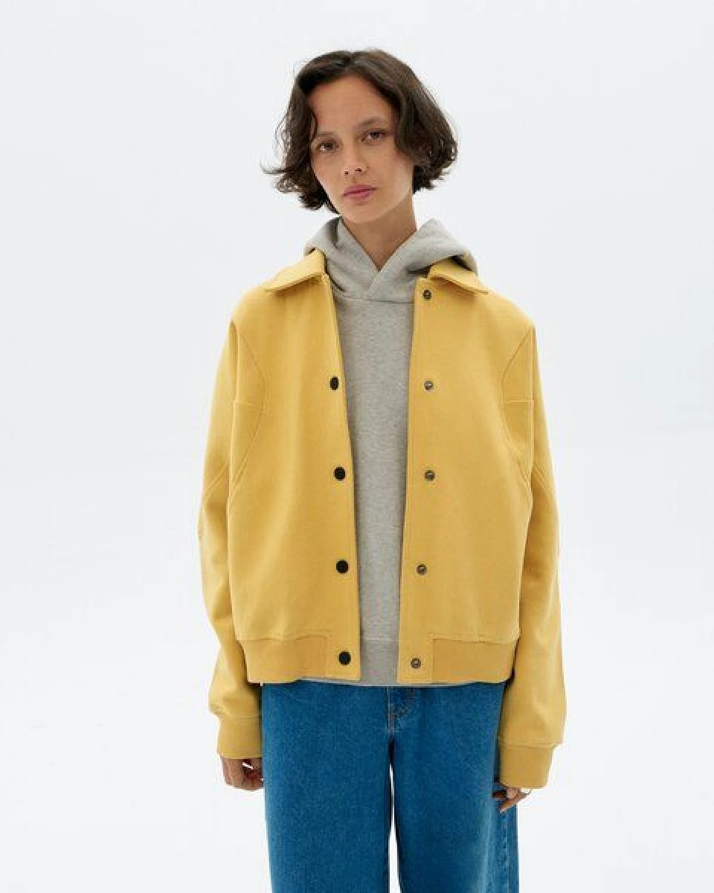 thinking mu Maisie Sweatjacke mit Druckknöpfen – Ansicht 3