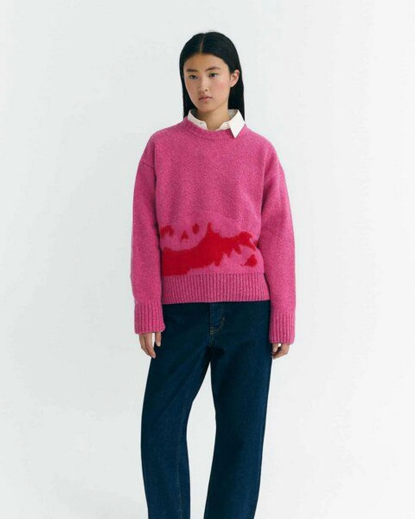 thinking mu dicker warmer Wollpullover, Petra – Ansicht 2