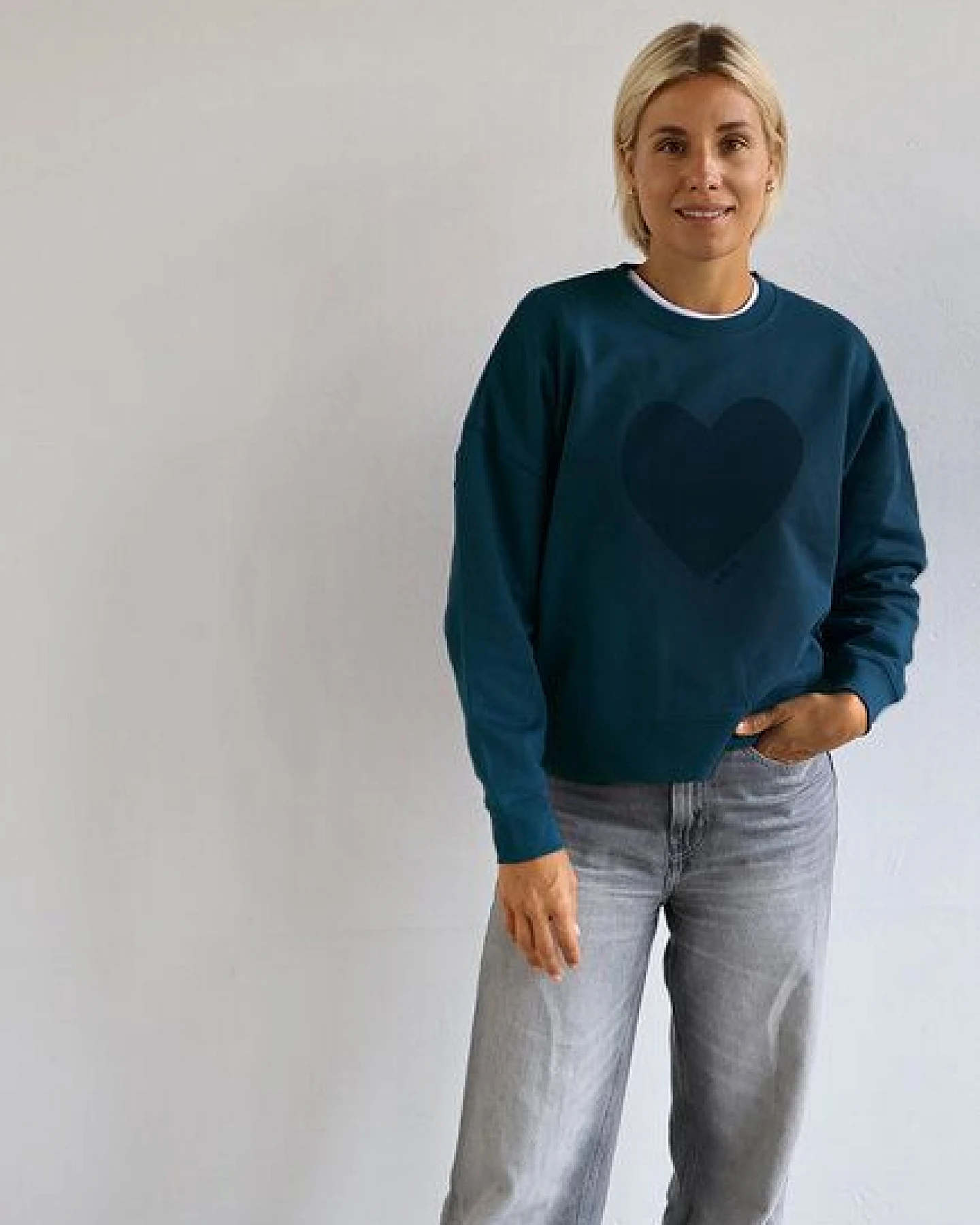 Kultgut Artdesign - Biofair- Pulloversweater Boxistyle / Amore – Ansicht 4