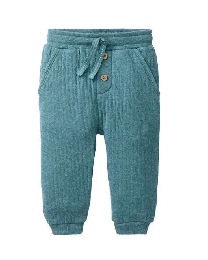 People Wear Organic Sweat Hose, grün mélange, Bio-Baumwolle