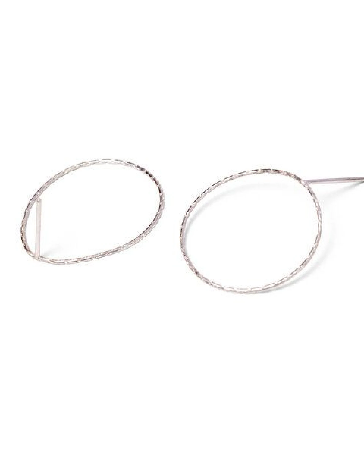 Jonathan Radetz Jewellery Stecker FLOW, Silber 925, Sterlingsilber, Durchmesser 25 mm, Handmade in Germany – Ansicht 4