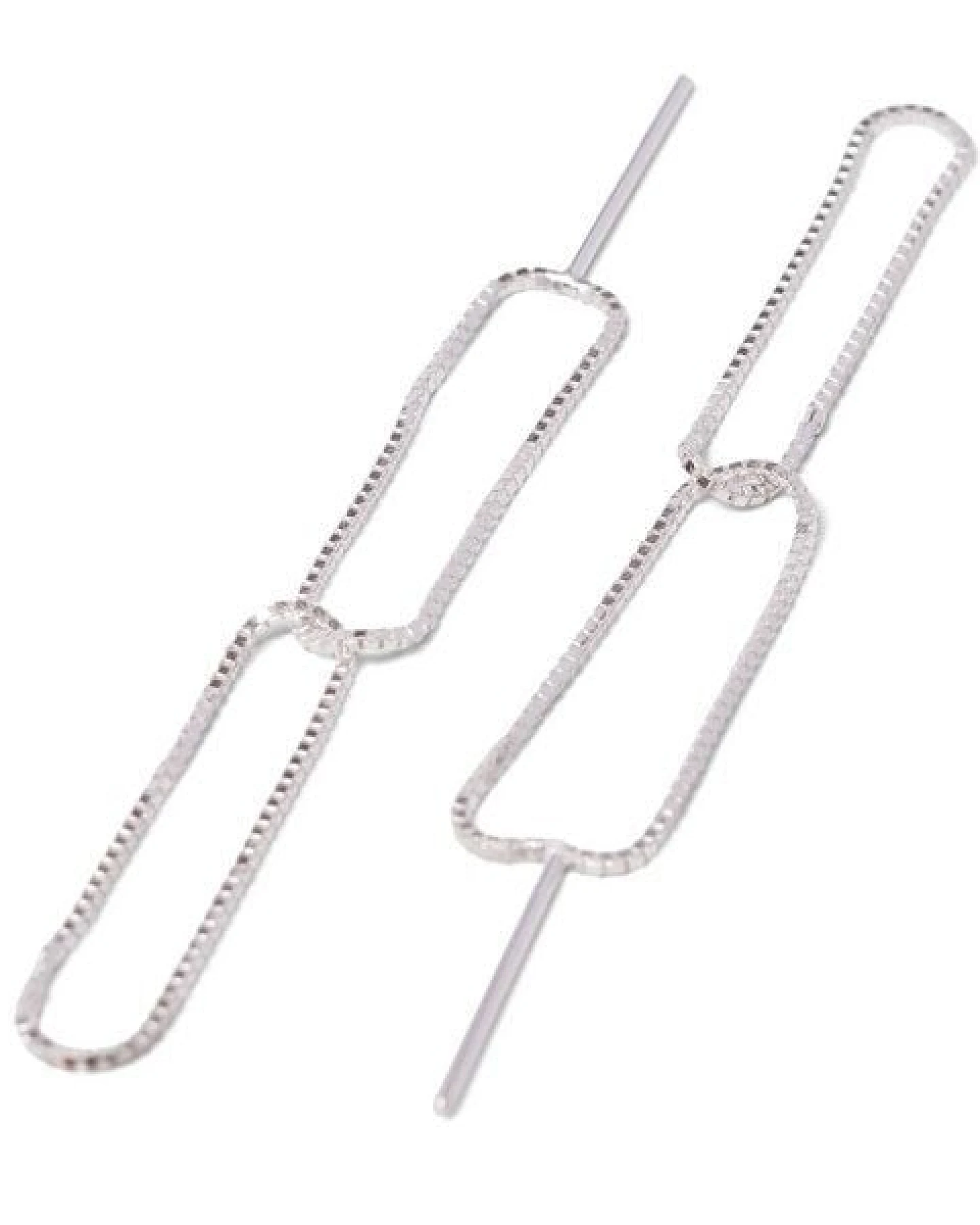 Jonathan Radetz Jewellery Stecker FINEFINE, Silber 925, Sterlingsilber, Länge 50 mm, Handmade in Germany – Ansicht 4