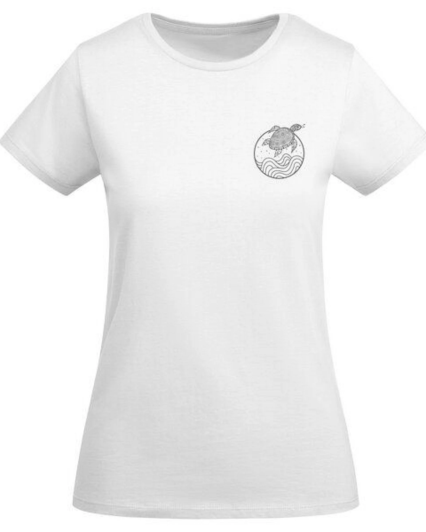 vis wear Schildkröte zwischen Ozean und Wellen - Damen Organic Shirt – Ansicht 3
