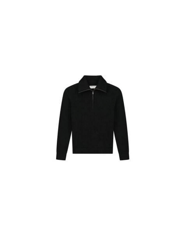 Kuyichi Kayla Knit Half Zip Strickpullover aus Bio-Baumwolle