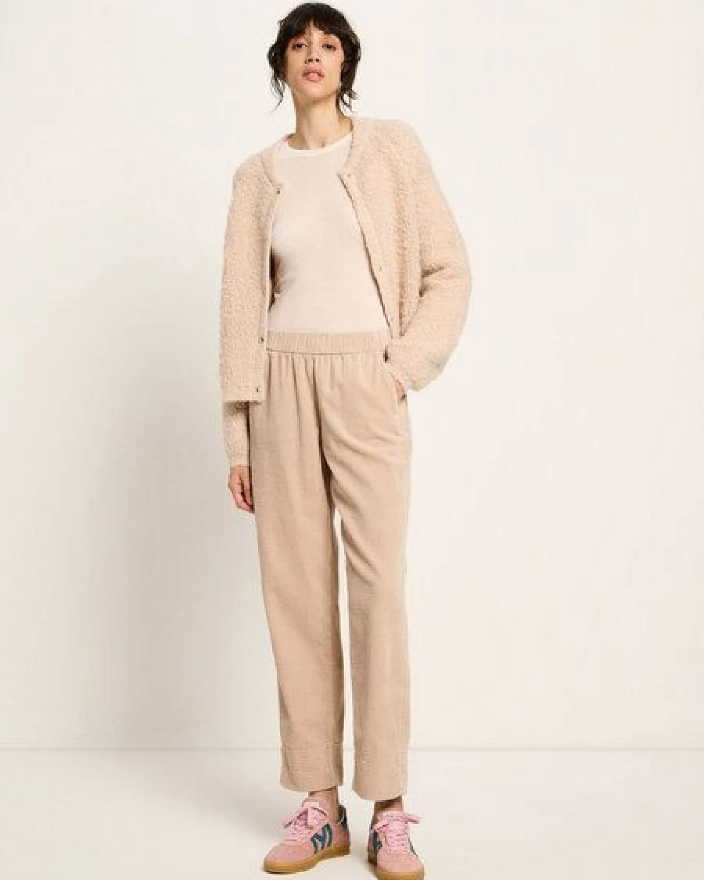 LANIUS Boucle College Strickjacke – Ansicht 2