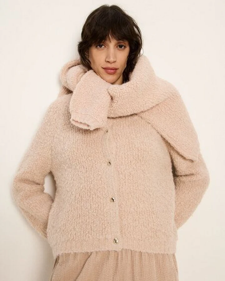 LANIUS Boucle College Strickjacke