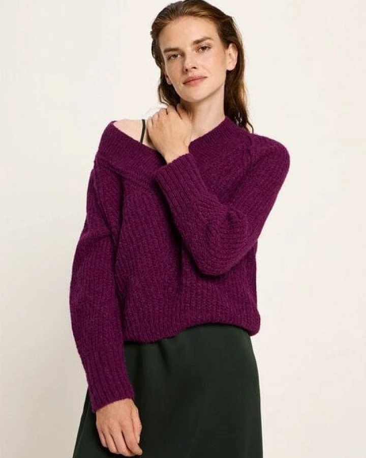 LANIUS Pullover mit V-Ausschnitt
