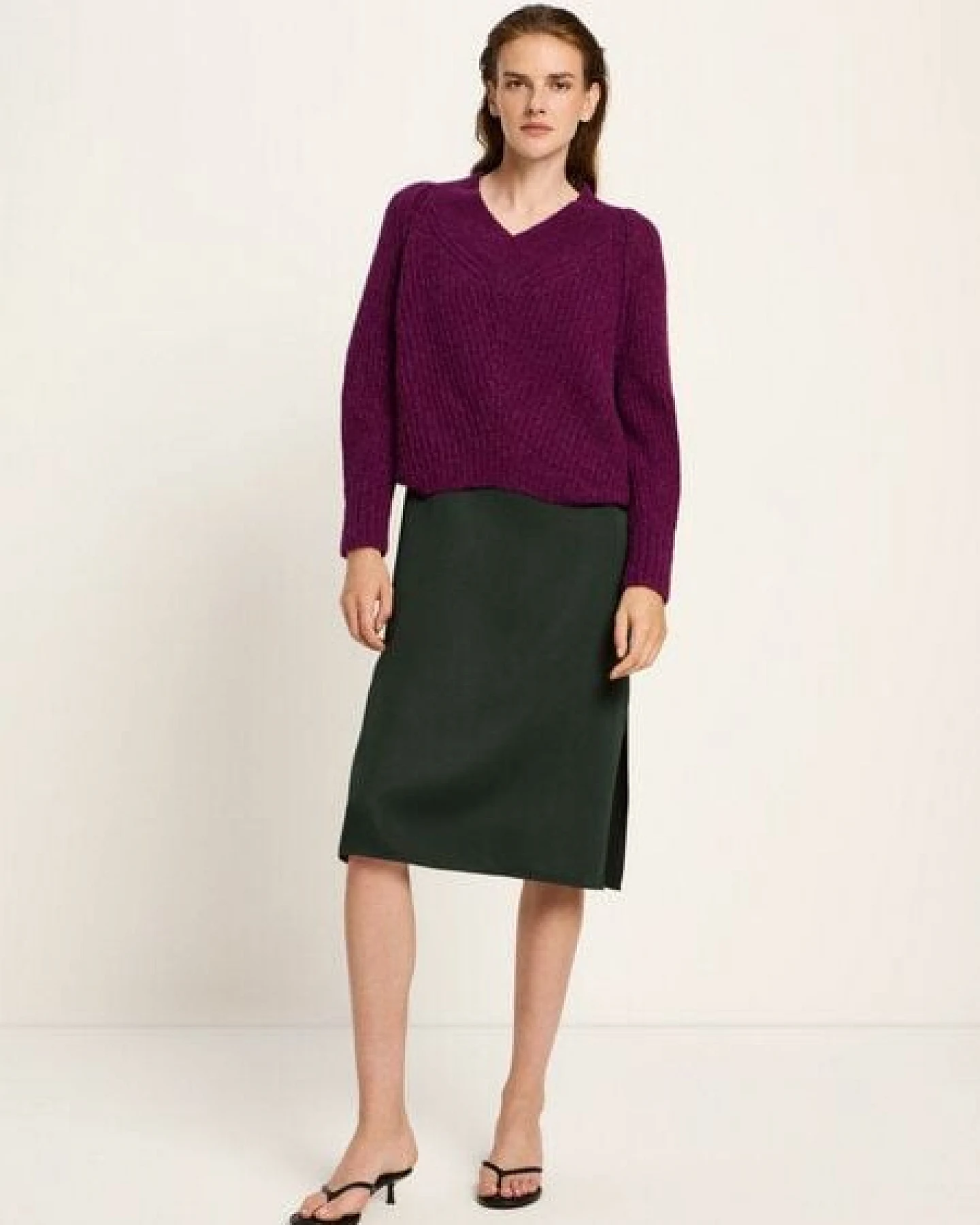 LANIUS Pullover mit V-Ausschnitt – Ansicht 4