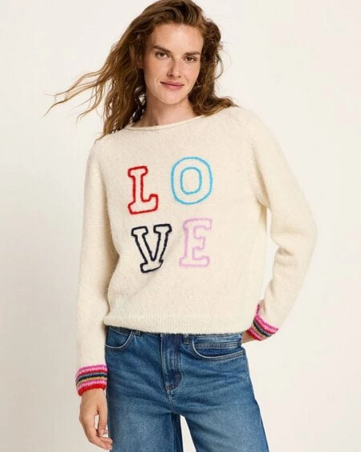 LANIUS Pullover mit Stickerei