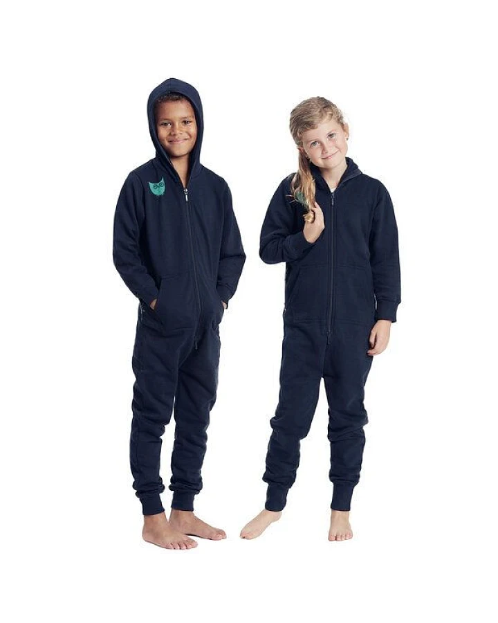 HANDGEDRUCKT "Nighttimetree" KInder Jumpsuit