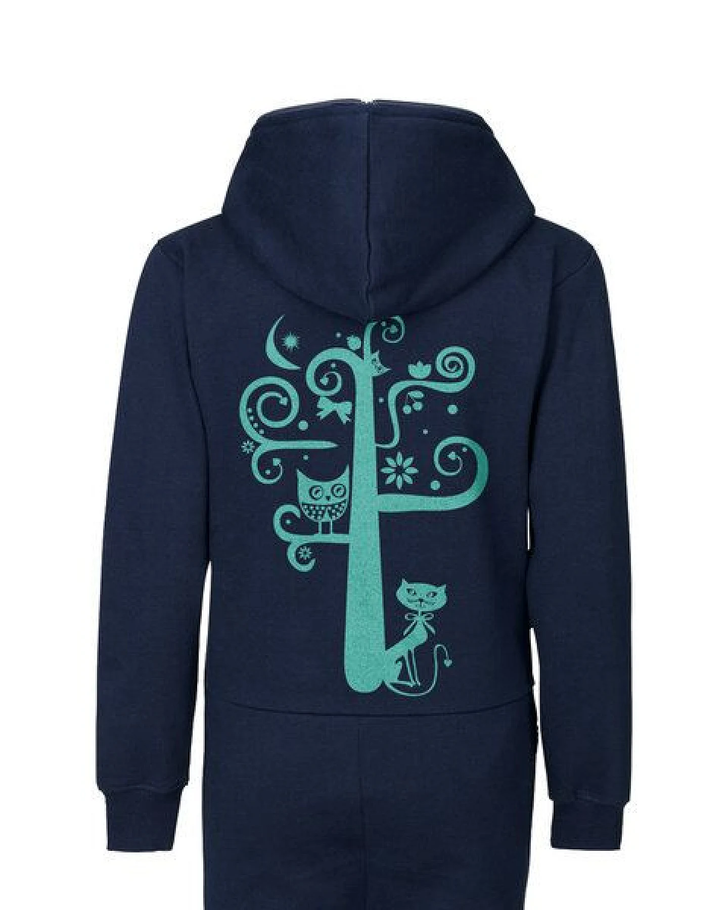HANDGEDRUCKT "Nighttimetree" KInder Jumpsuit – Ansicht 3