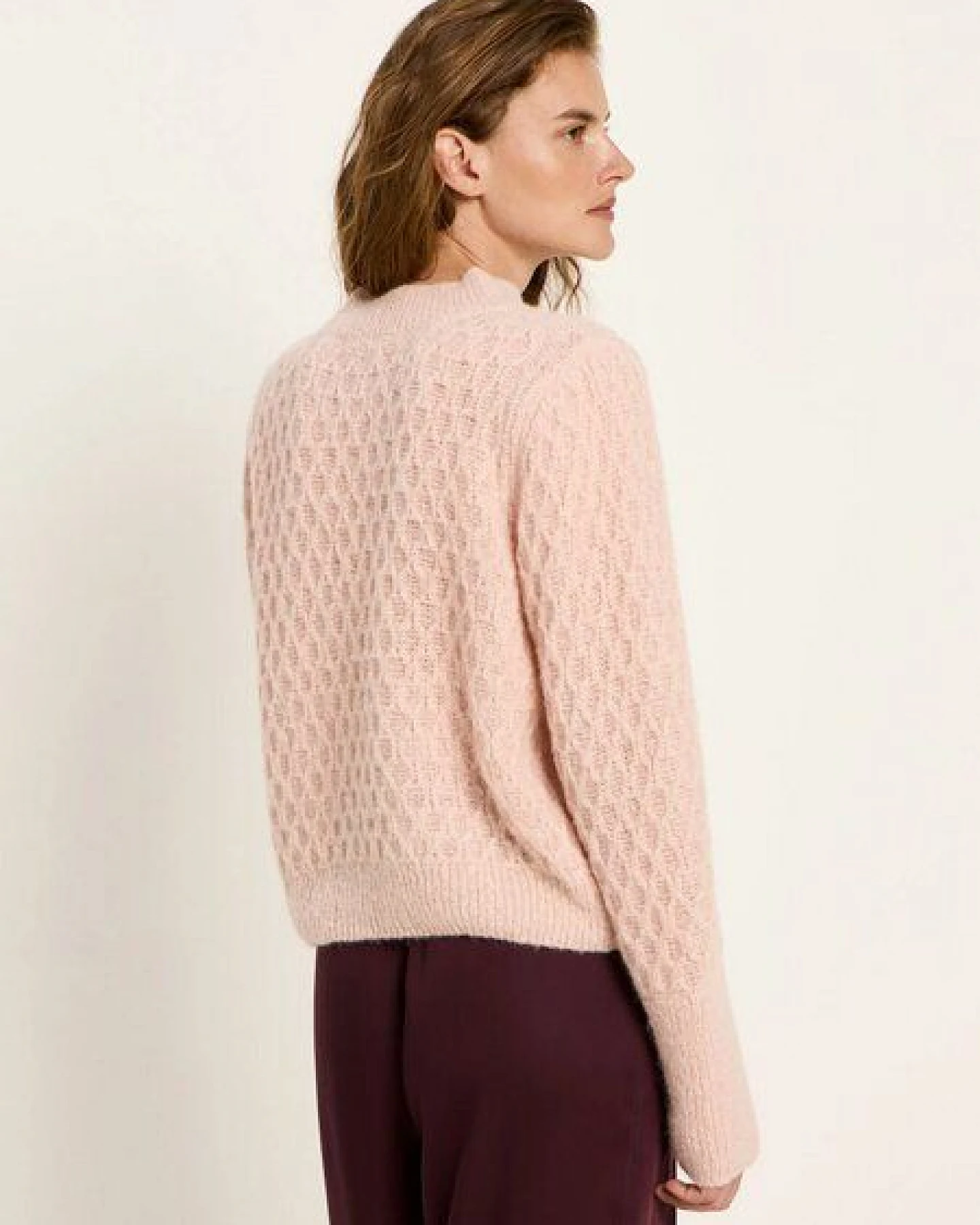 LANIUS Pullover mit Zopfstrick – Ansicht 2