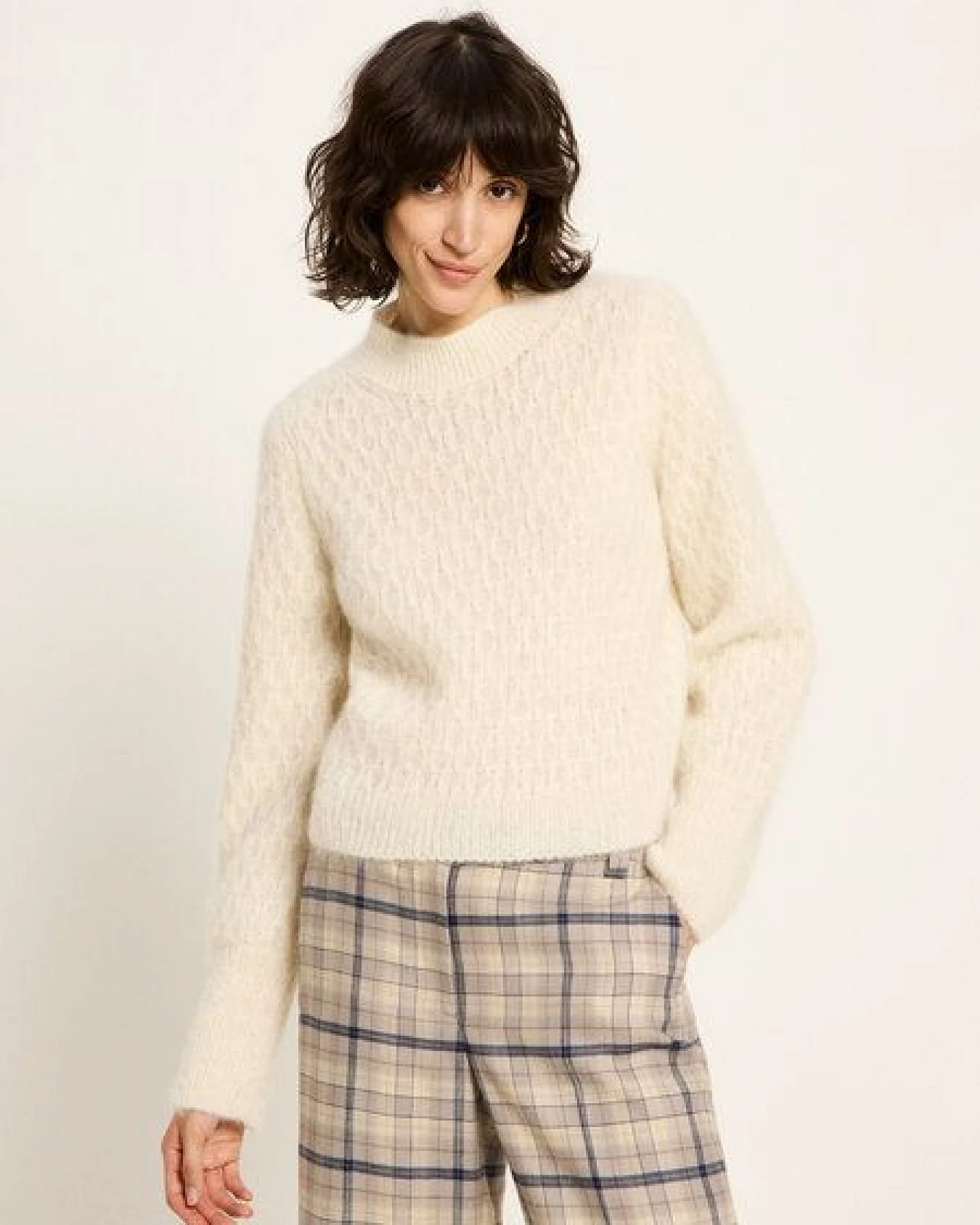 LANIUS Pullover mit Zopfstrick – Ansicht 3