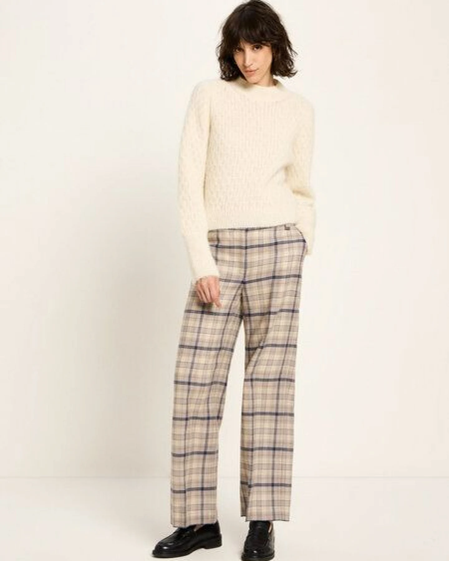 LANIUS Pullover mit Zopfstrick – Ansicht 4