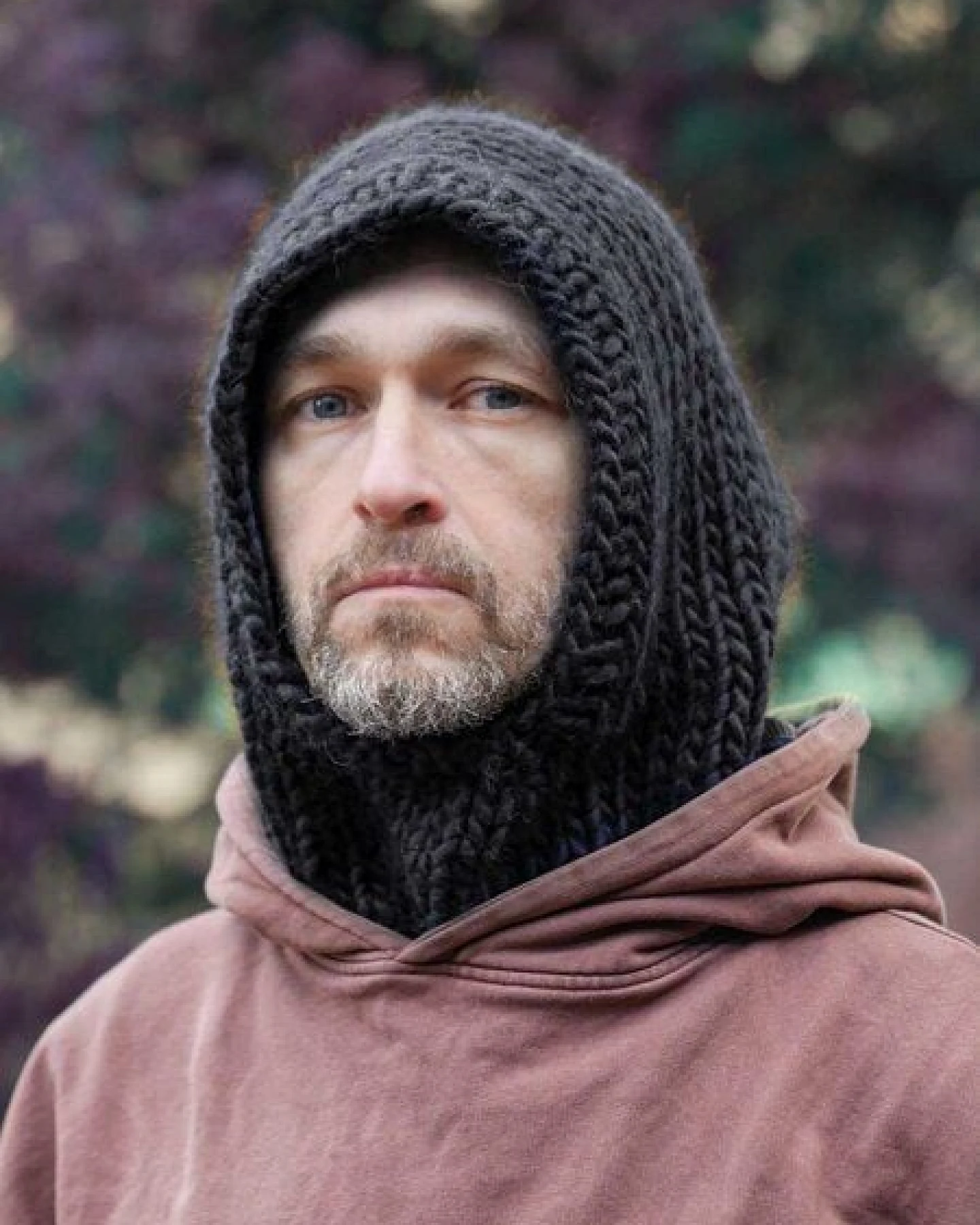 PANAPUFA Handgestrickte Balaclava Kapuze – 100 % Merinowolle – Ansicht 3