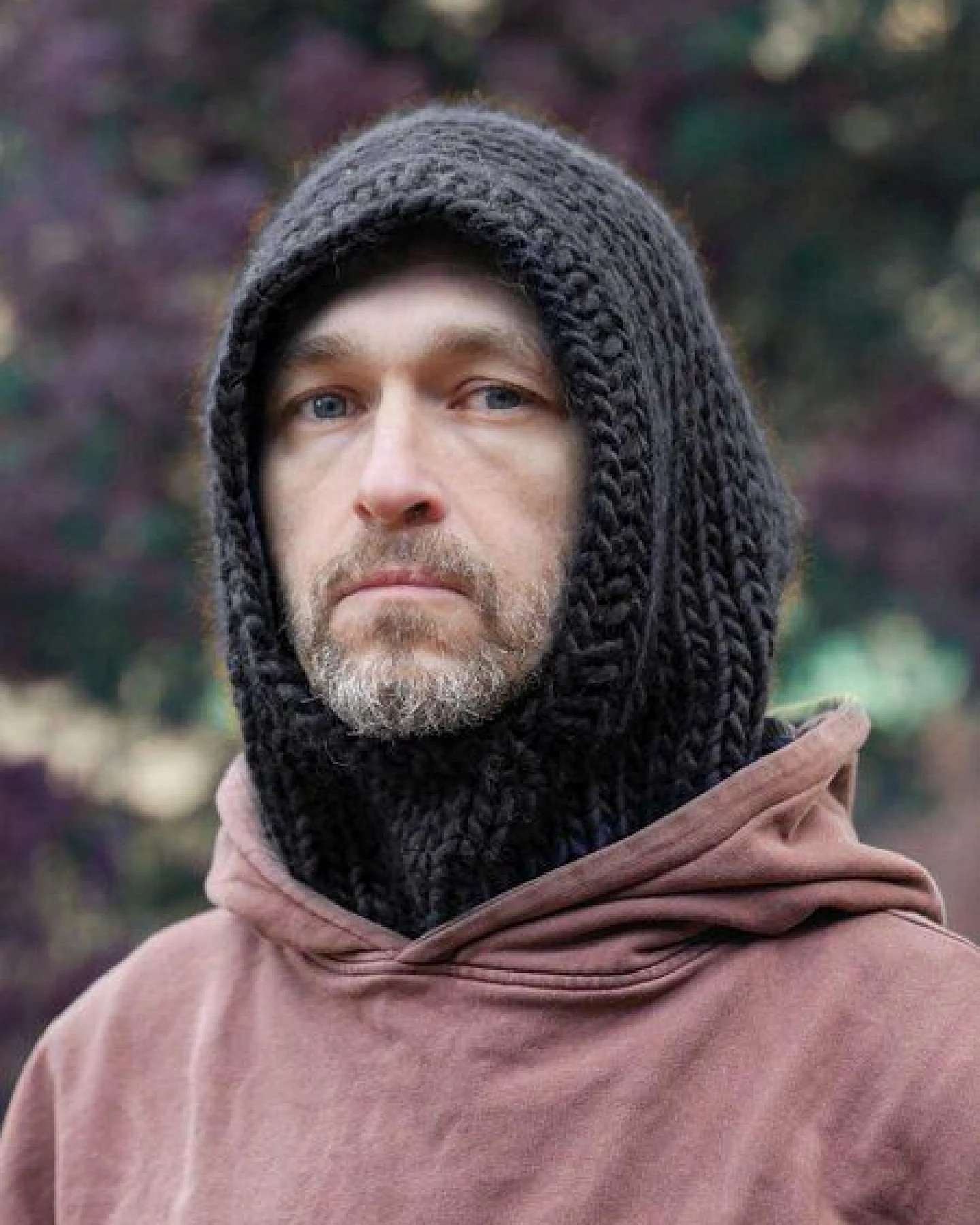 PANAPUFA Handgestrickte Balaclava Kapuze – 100 % Merinowolle – Ansicht 3