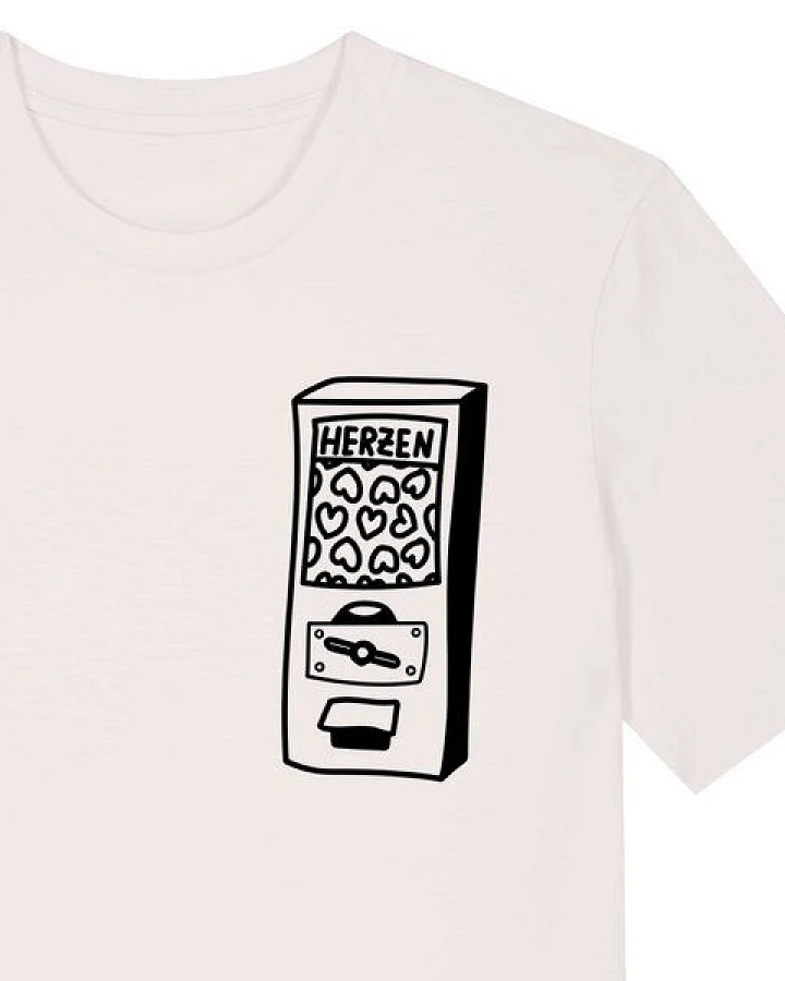 päfjes Der Herzen Automat - Kaugummiautomat - Fair Wear Unisex Bio T-Shirt