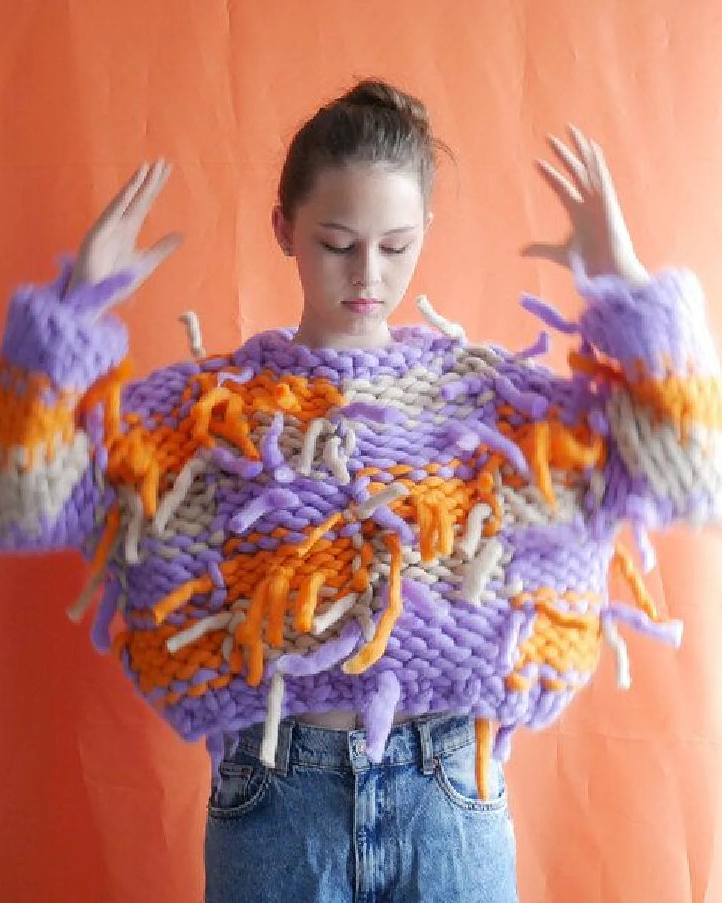 PANAPUFA 100% MERINO Strickjacke aus Merinowolle LAS VEGAS – Ansicht 2