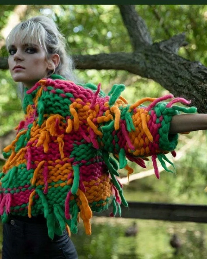 PANAPUFA 100% MERINO Strickjacke aus Merinowolle LAS VEGAS