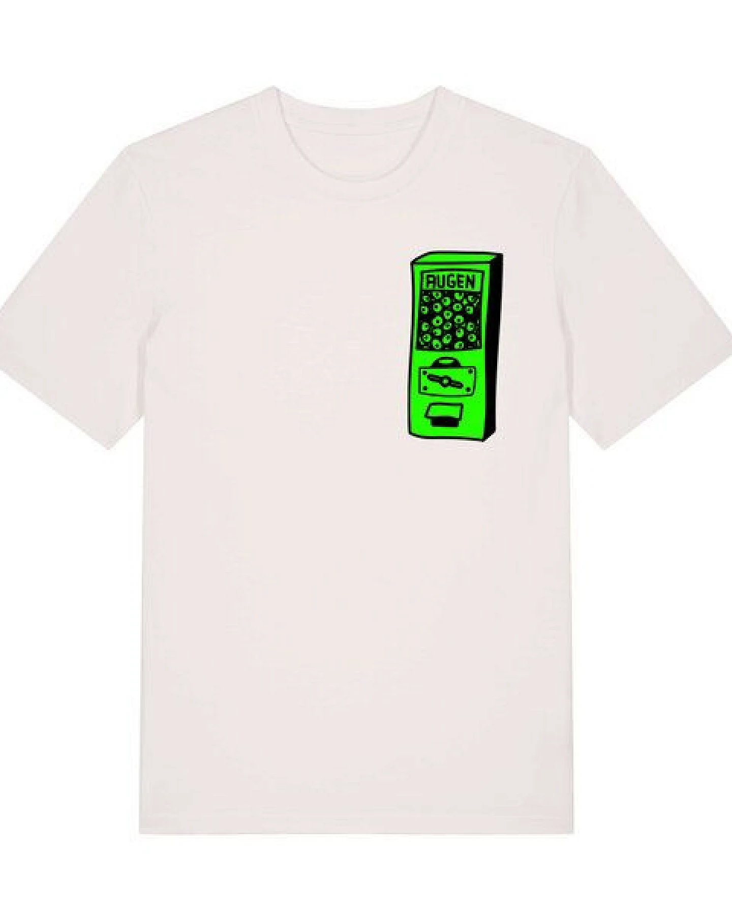 päfjes Der Augen Automat - Kaugummiautomat - Fair Wear Unisex Bio T-Shirt – Ansicht 2