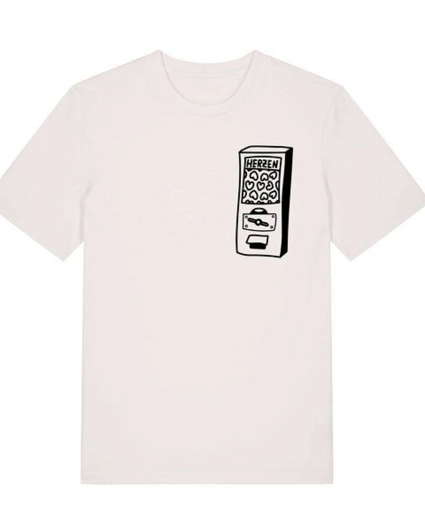 päfjes Der Augen Automat - Kaugummiautomat - Fair Wear Unisex Bio T-Shirt – Ansicht 2