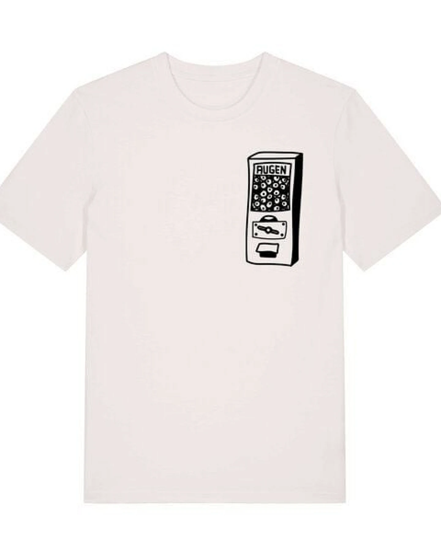 päfjes Der Augen Automat - Kaugummiautomat - Fair Wear Unisex Bio T-Shirt – Ansicht 2