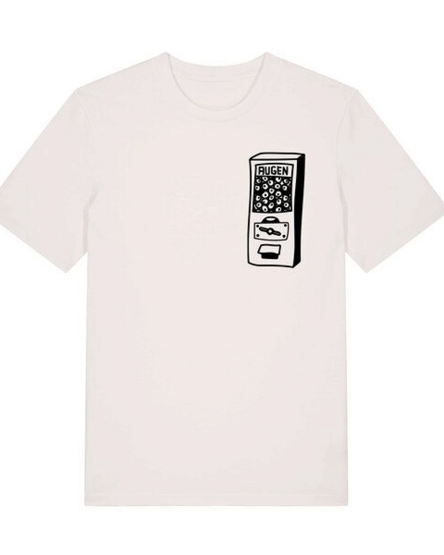 päfjes Der Augen Automat - Kaugummiautomat - Fair Wear Unisex Bio T-Shirt – Ansicht 2