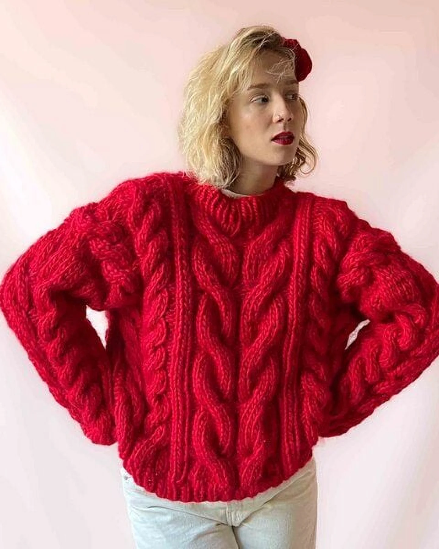 PANAPUFA 100% MERINO Strickjacke aus Merinowolle PODHALE – Ansicht 2