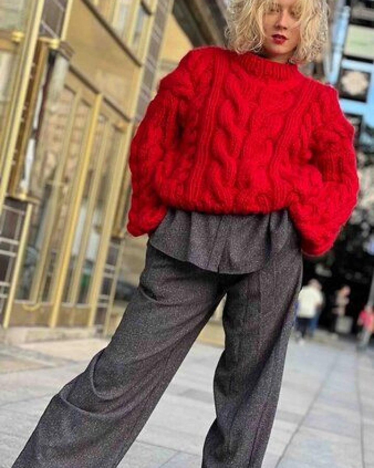 PANAPUFA 100% MERINO Strickjacke aus Merinowolle PODHALE – Ansicht 3