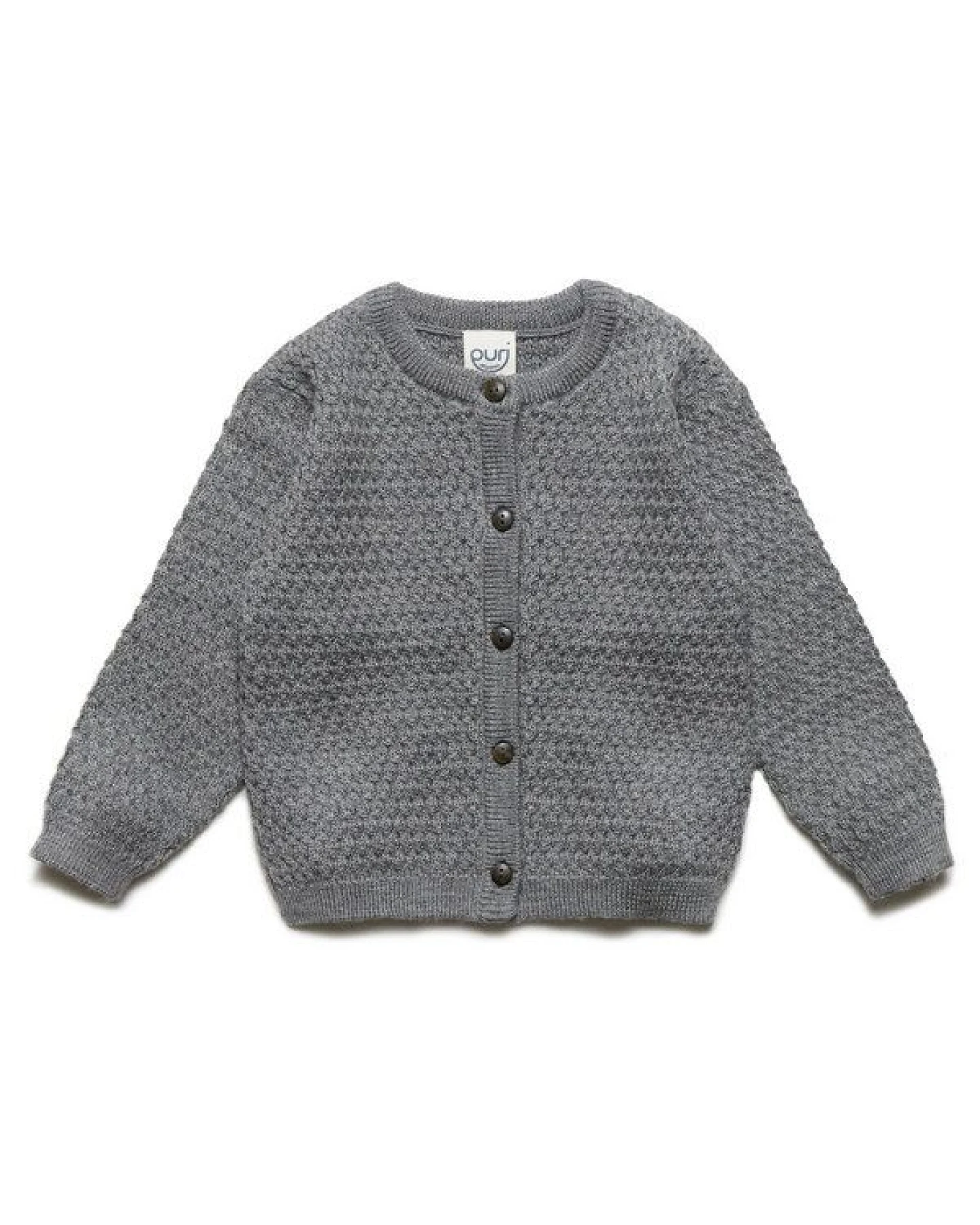 Puri Organic Baby Cardigan Struktur Merinowolle – Ansicht 2