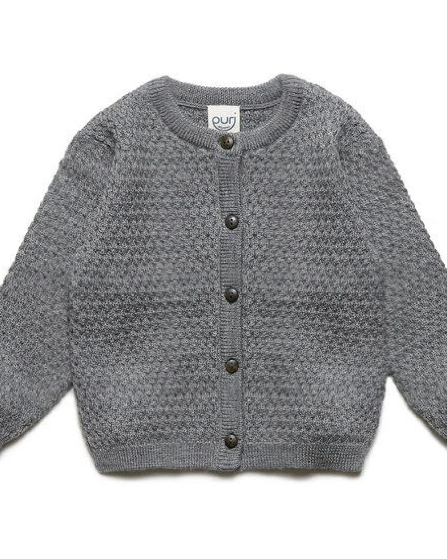 Puri Organic Baby Cardigan Struktur Merinowolle – Ansicht 2