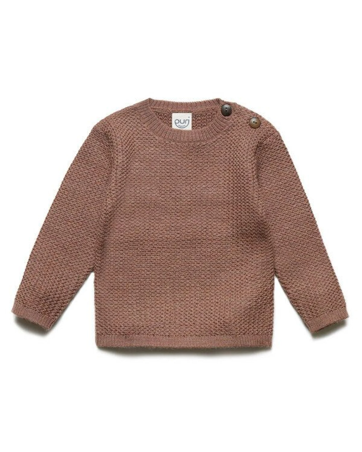 Puri Organic Kleinkinder Pullover Struktur Merinowolle – Ansicht 2