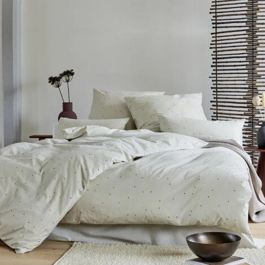 Design: Dancing Dots | Leinen (Grau)