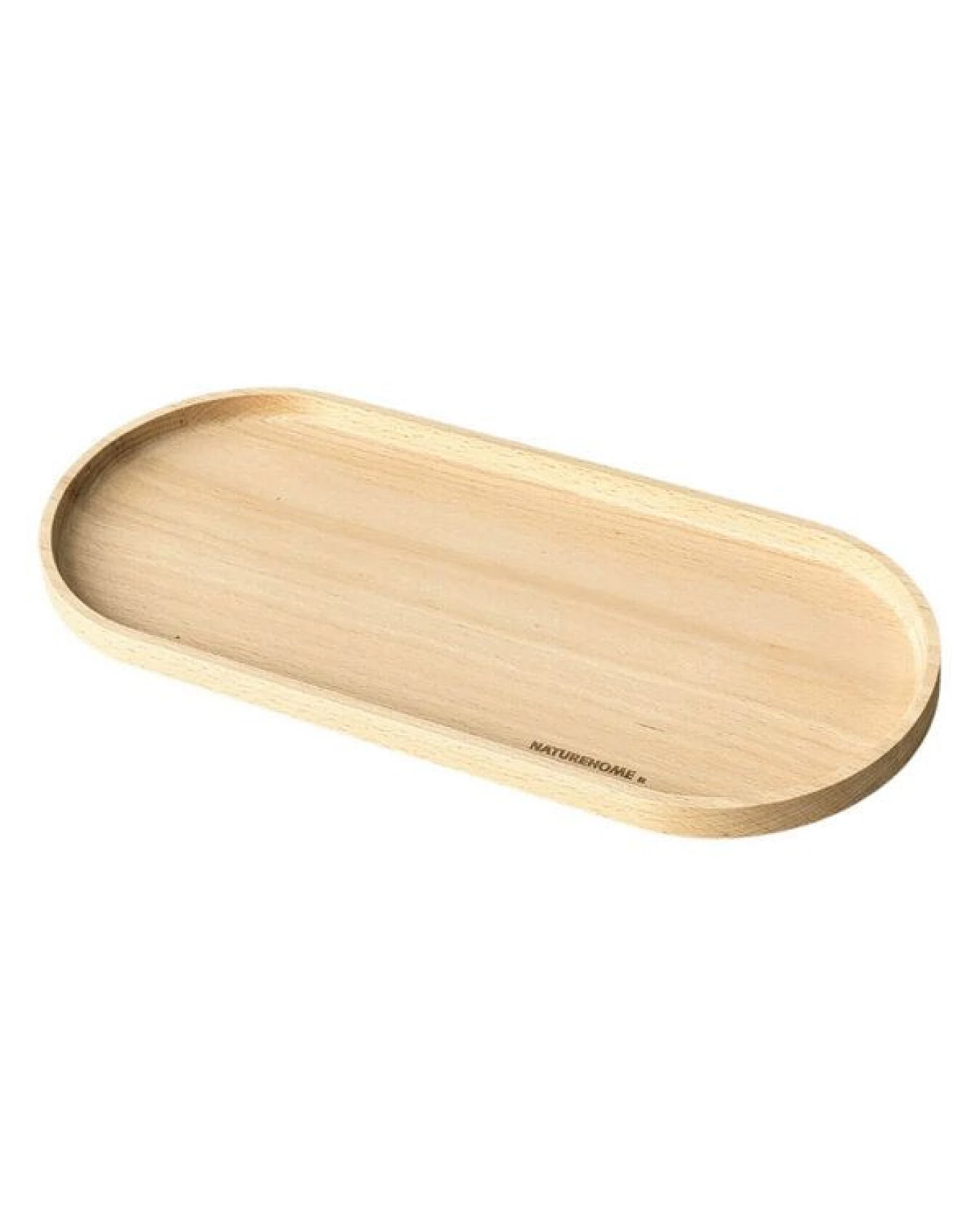 NATUREHOME Holztablett Buche massiv in div. Größen – Serviertablett Holz, oval, handgefertigt – Dekotablett für Küche, Bad & Wohnzimmer – Geölt, lebensmittelecht – Ansicht 2