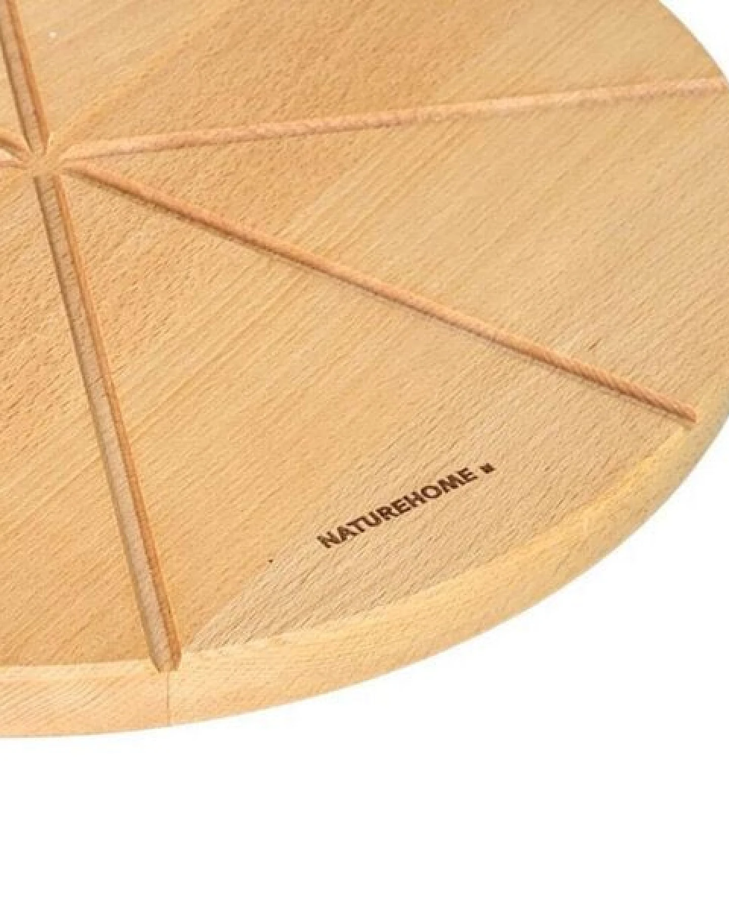 NATUREHOME Pizzateller rund, 35cm Buche – Ansicht 4