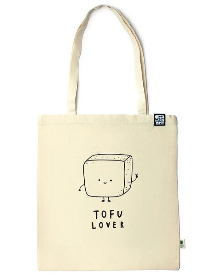 GARY MASH Baumwolltasche Tofu Lover aus zertifizierter Biobaumwolle