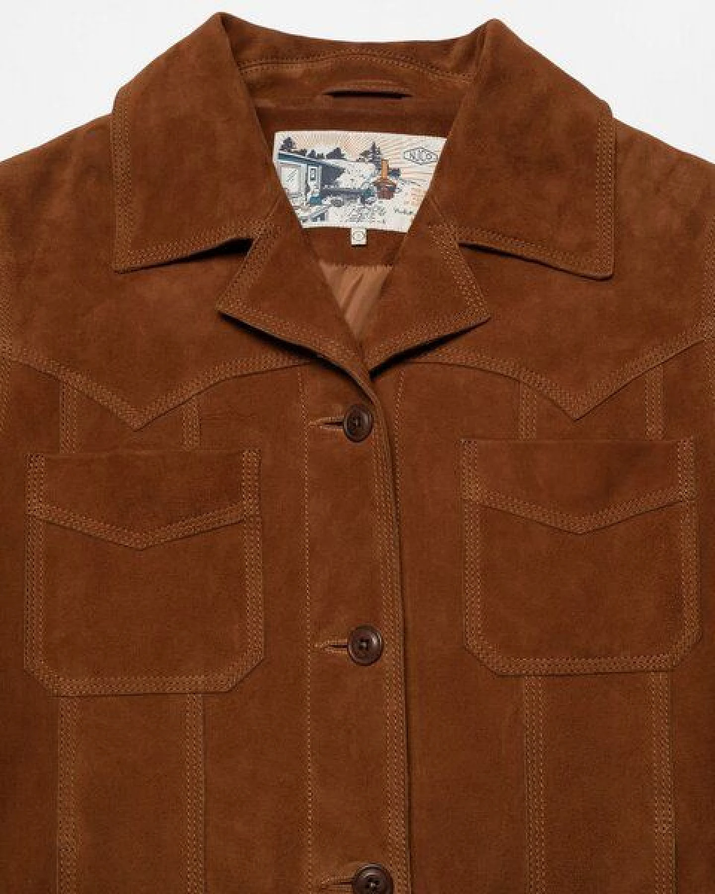 Nudie Jeans Peggy Suede Jacke - Cognac – Ansicht 3