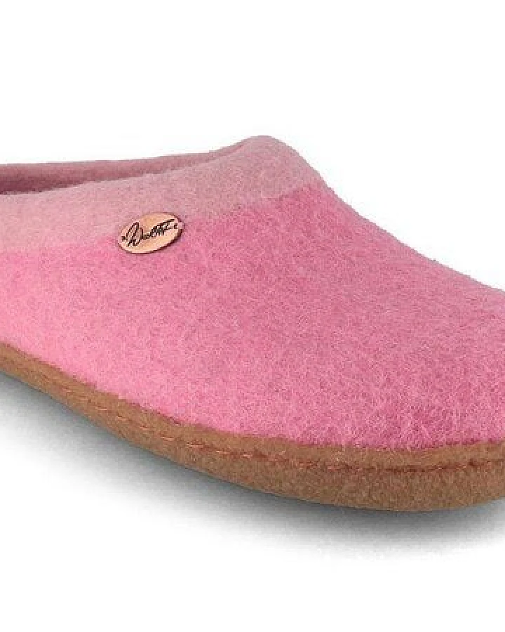 WoolFit Sherpa Barfuß-Hausschuhe unisex Filz-Pantoffeln mit Naturgummisohle, nachhaltig aus 100% Wolle