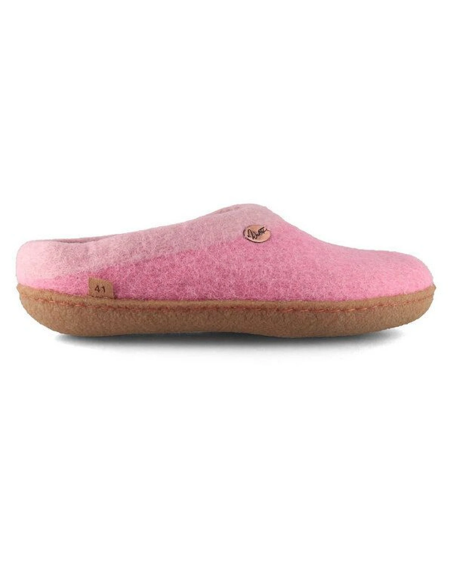 WoolFit Sherpa Barfuß-Hausschuhe unisex Filz-Pantoffeln mit Naturgummisohle, natürlich aus 100% Wolle – Ansicht 3
