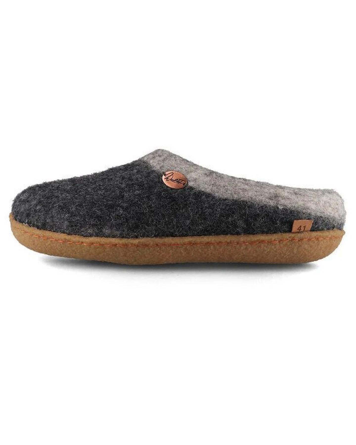 WoolFit Sherpa Barfuß-Hausschuhe unisex Filz-Pantoffeln mit Naturgummisohle, nachhaltig aus 100% Wolle – Ansicht 3