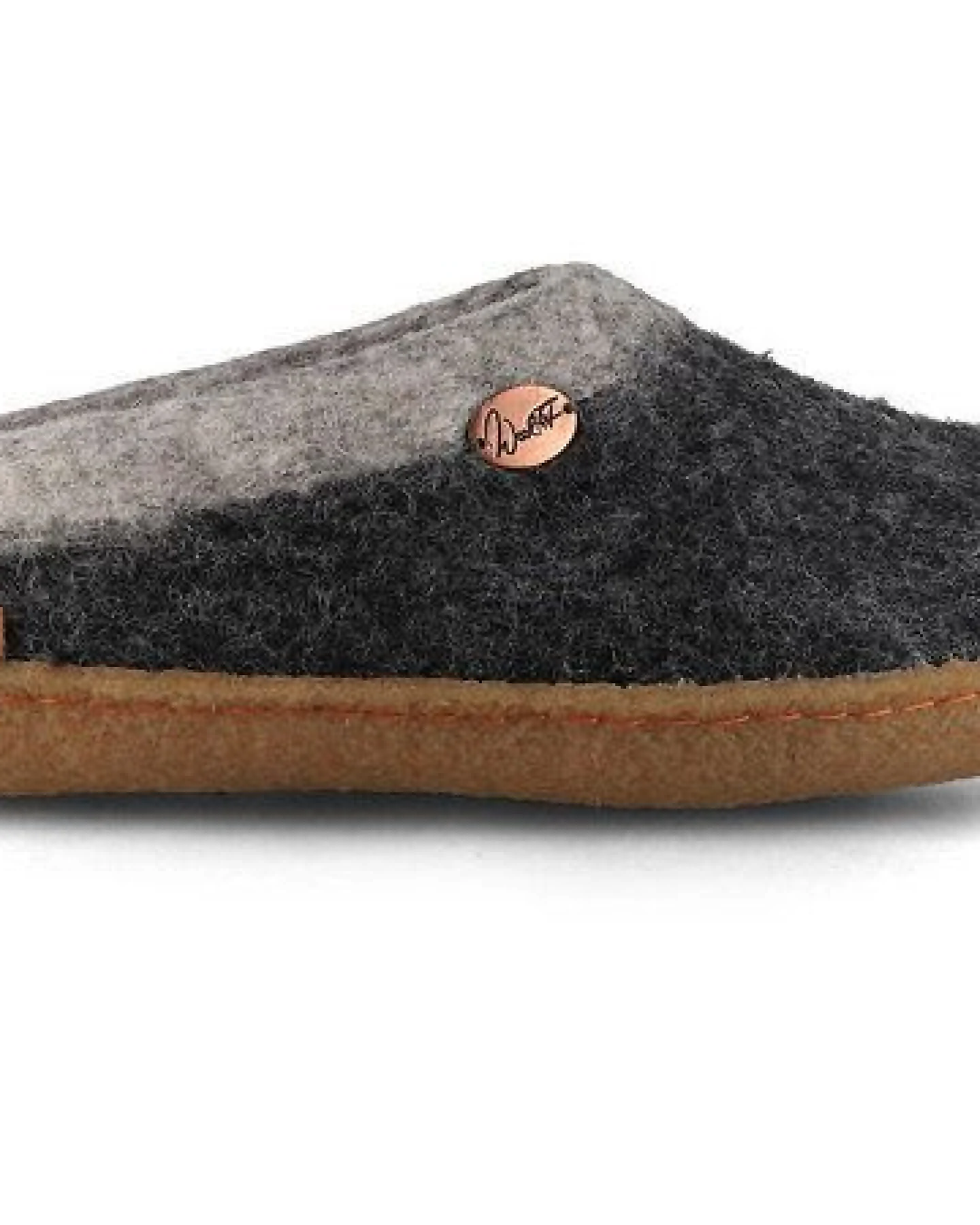 WoolFit Sherpa Barfuß-Hausschuhe unisex Filz-Pantoffeln mit Naturgummisohle, nachhaltig aus 100% Wolle – Ansicht 2