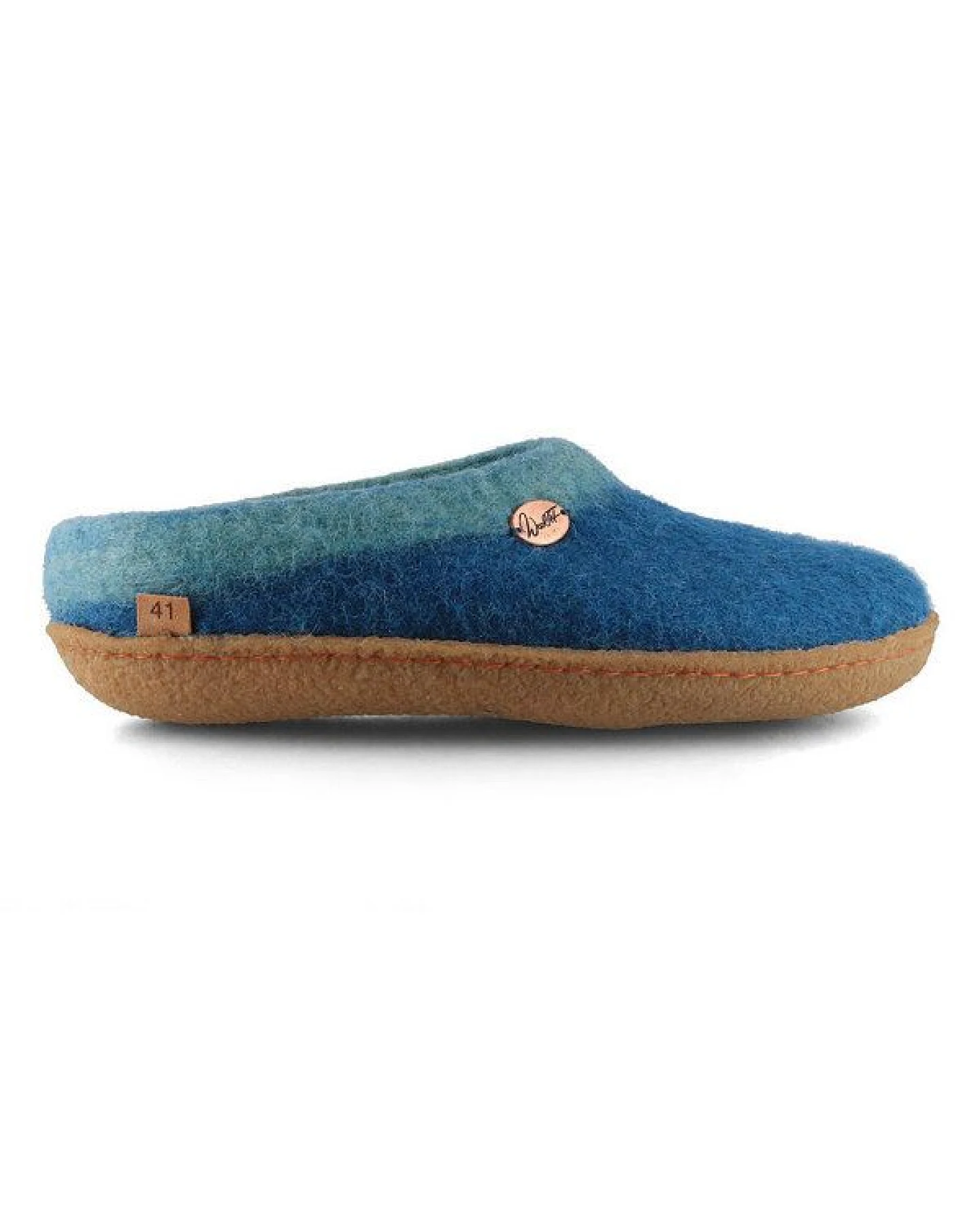 WoolFit Sherpa Barfuß-Hausschuhe unisex Filz-Pantoffeln mit Naturgummisohle, nachhaltig aus 100% Wolle – Ansicht 2