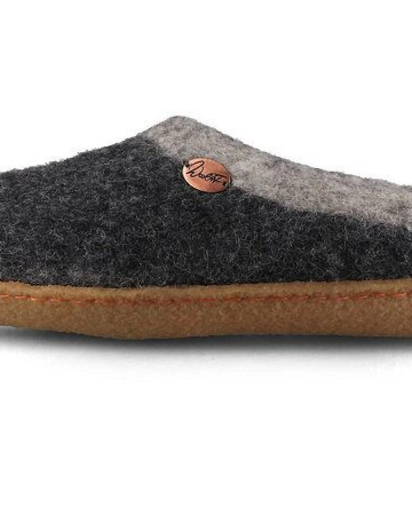 WoolFit Sherpa Barfuß-Hausschuhe unisex Filz-Pantoffeln mit Naturgummisohle, nachhaltig aus 100% Wolle – Ansicht 3