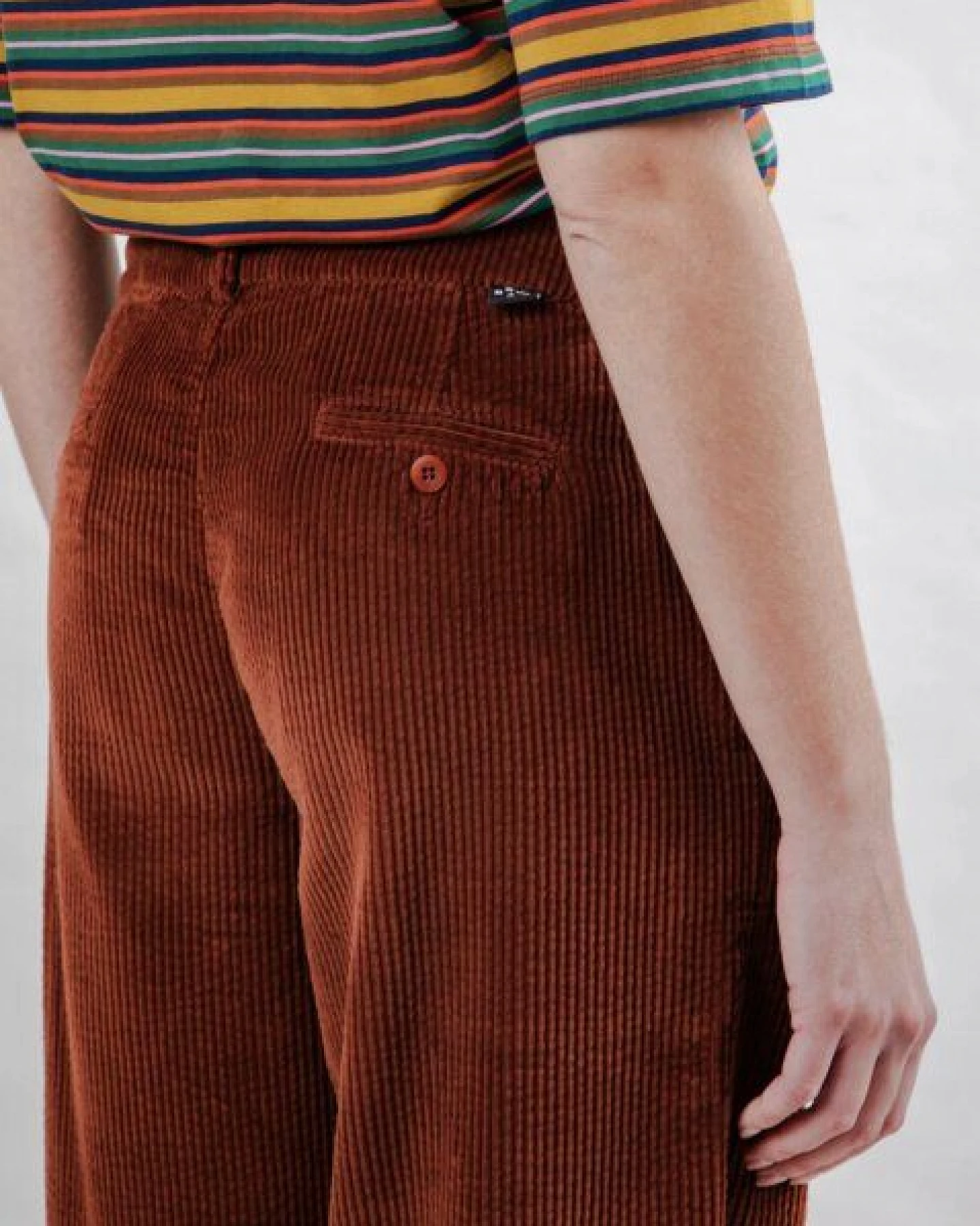 Brava Fabrics Corduroy Faltenhose Kupfer – Ansicht 2